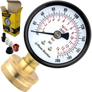 flow doctor water pressure gauge kit